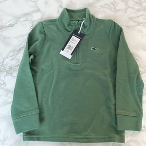 Vineyard Vines Boys 4T Sweater in Green with Blue whale logo.